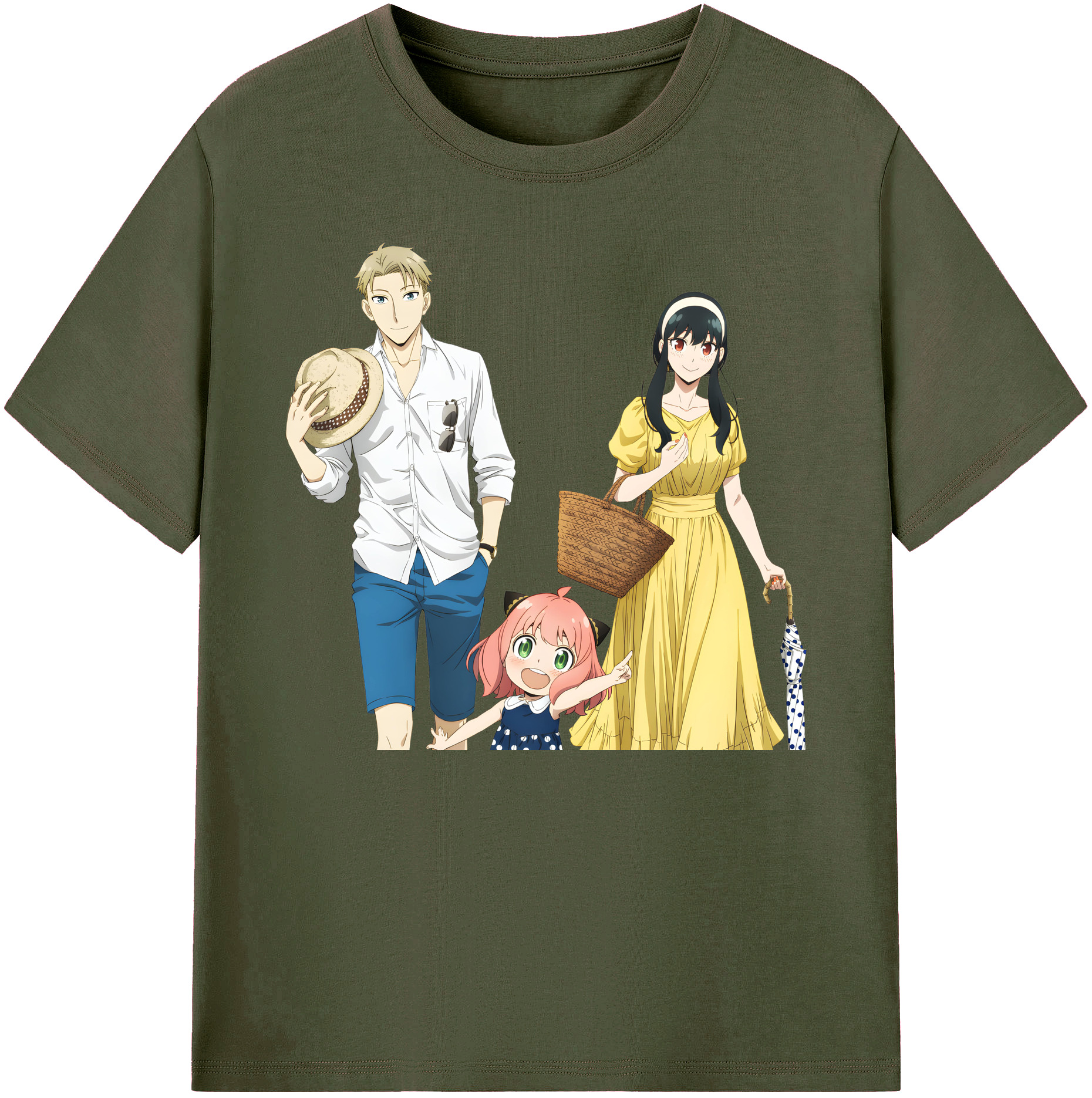（画像用） SPY×FAMILY间谍家家酒 綿100％ メンズ半袖Tシャツ｜肌触りやわらか＆通気性